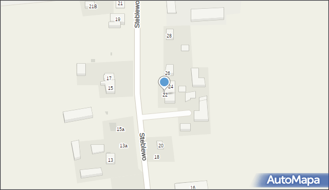 Steblewo, Steblewo, 22, mapa Steblewo