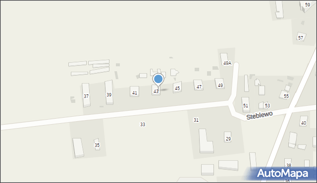 Steblewo, Steblewo, 43/2, mapa Steblewo