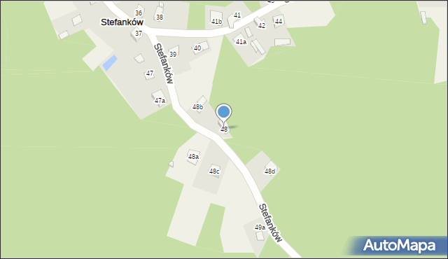 Stefanków, Stefanków, 48, mapa Stefanków