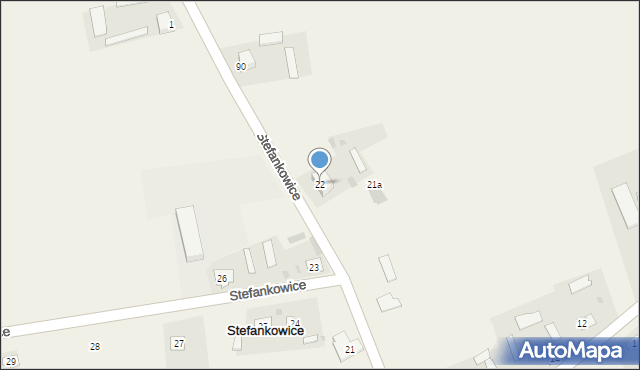 Stefankowice, Stefankowice, 22, mapa Stefankowice