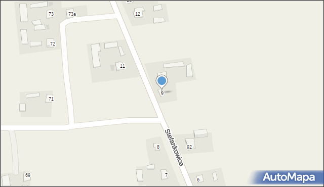 Stefankowice-Kolonia, Stefankowice-Kolonia, 9, mapa Stefankowice-Kolonia