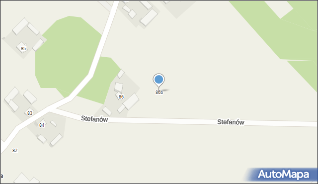 Stefanów, Stefanów, 86b, mapa Stefanów