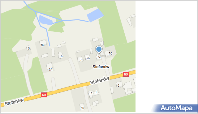 Stefanów, Stefanów, 7a, mapa Stefanów
