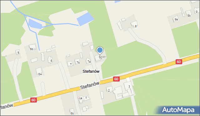 Stefanów, Stefanów, 7C, mapa Stefanów