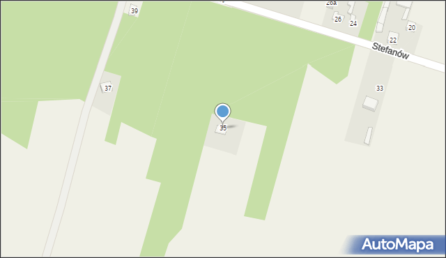 Stefanów, Stefanów, 35, mapa Stefanów
