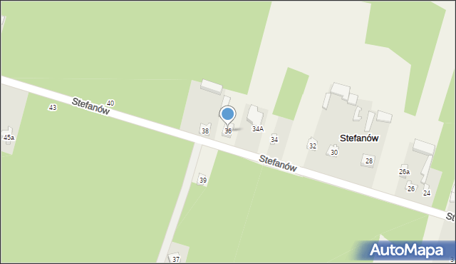 Stefanów, Stefanów, 36, mapa Stefanów