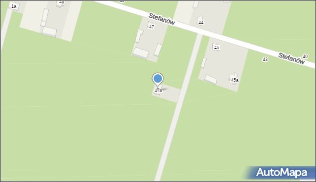Stefanów, Stefanów, 47a, mapa Stefanów