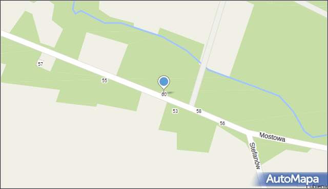 Stefanów, Stefanów, 60, mapa Stefanów