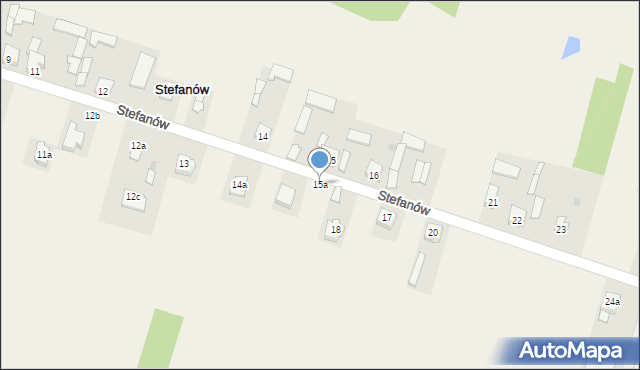 Stefanów, Stefanów, 15a, mapa Stefanów