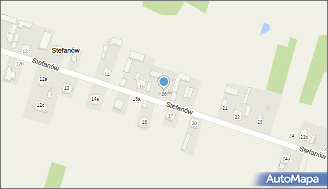Stefanów, Stefanów, 16, mapa Stefanów