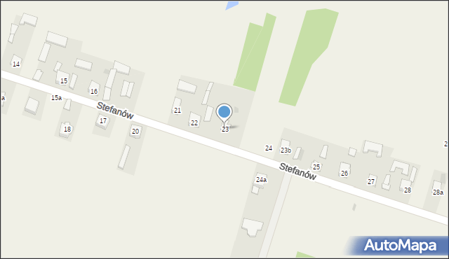 Stefanów, Stefanów, 23, mapa Stefanów