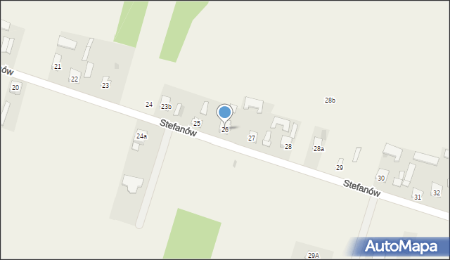 Stefanów, Stefanów, 26, mapa Stefanów