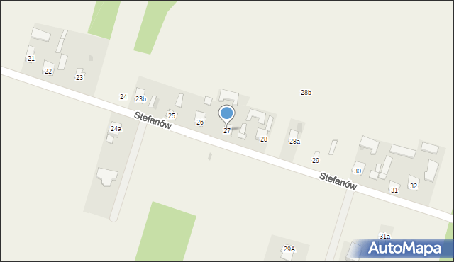 Stefanów, Stefanów, 27, mapa Stefanów