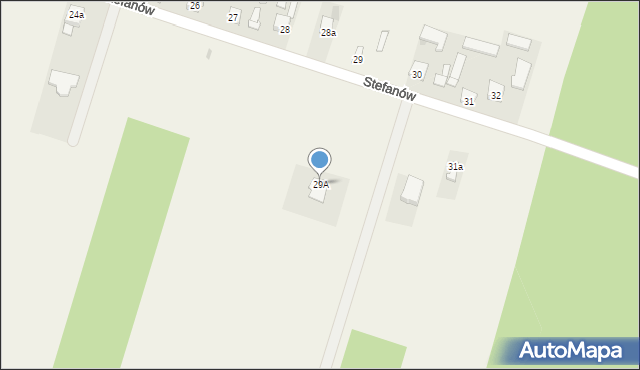 Stefanów, Stefanów, 29A, mapa Stefanów