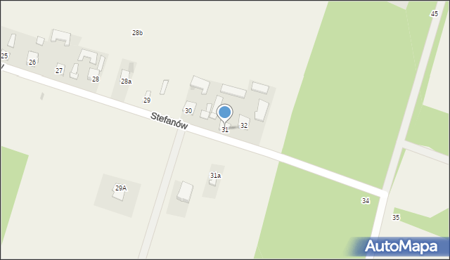 Stefanów, Stefanów, 31, mapa Stefanów