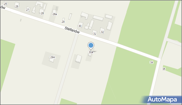 Stefanów, Stefanów, 31a, mapa Stefanów