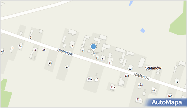 Stefanów, Stefanów, 7, mapa Stefanów