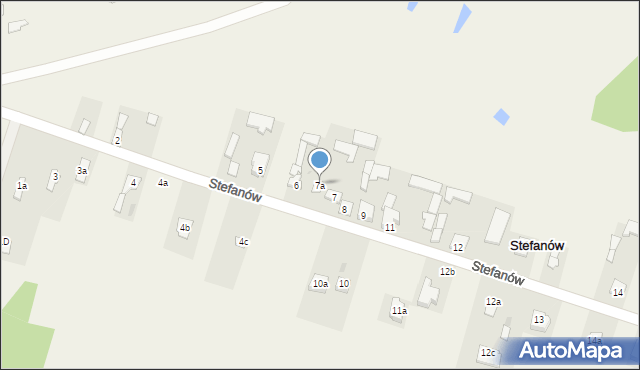 Stefanów, Stefanów, 7a, mapa Stefanów
