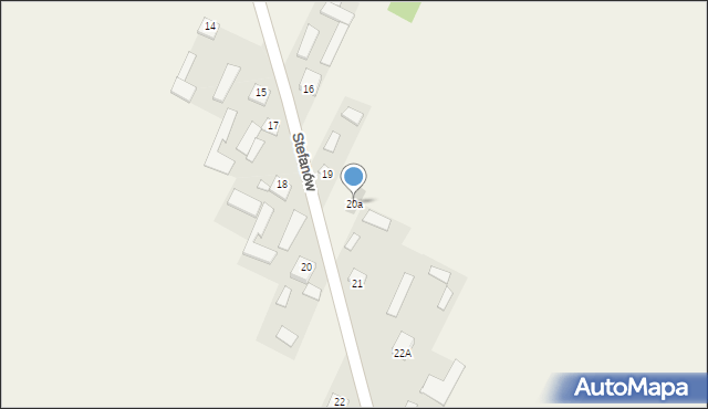 Stefanów, Stefanów, 20a, mapa Stefanów