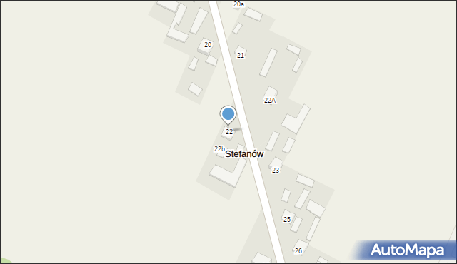 Stefanów, Stefanów, 22, mapa Stefanów