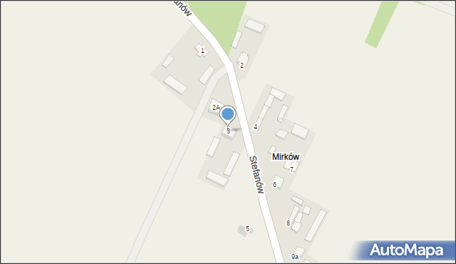 Stefanów, Stefanów, 3, mapa Stefanów
