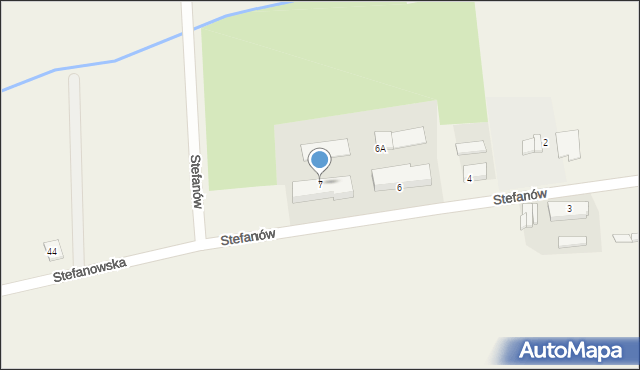 Stefanów, Stefanów, 7, mapa Stefanów