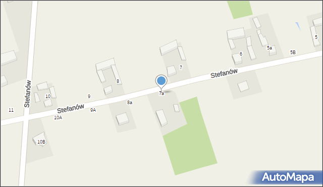 Stefanów, Stefanów, 7a, mapa Stefanów