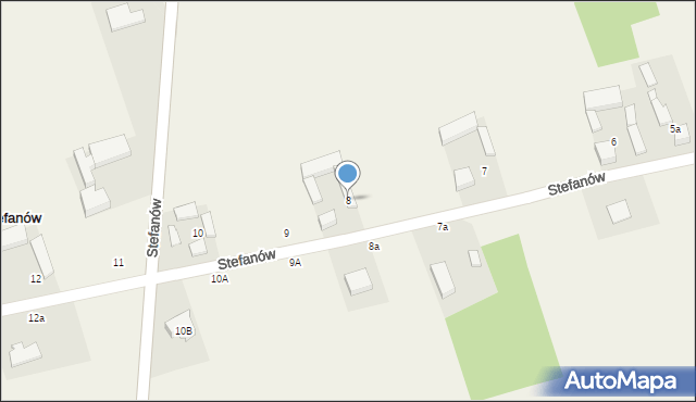 Stefanów, Stefanów, 8, mapa Stefanów