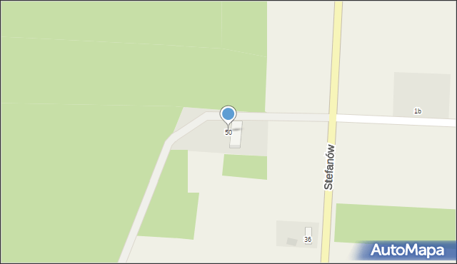 Stefanów, Stefanów, 50, mapa Stefanów