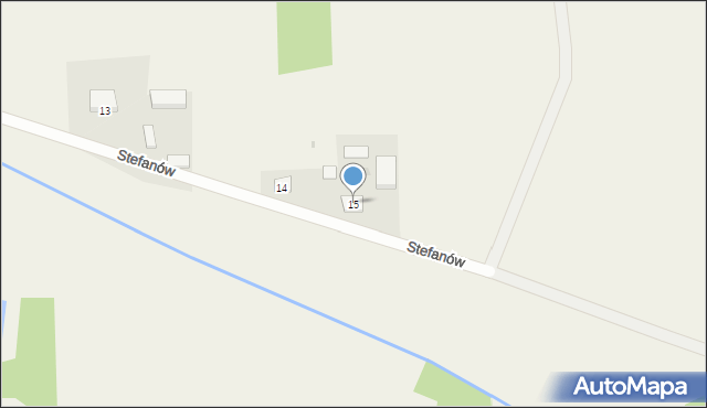 Stefanów, Stefanów, 15, mapa Stefanów
