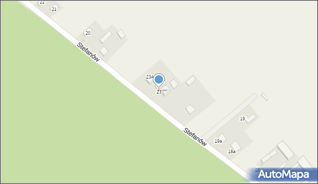 Stefanów, Stefanów, 23, mapa Stefanów
