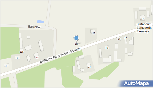 Stefanów Barczewski Pierwszy, Stefanów Barczewski Pierwszy, 15b, mapa Stefanów Barczewski Pierwszy