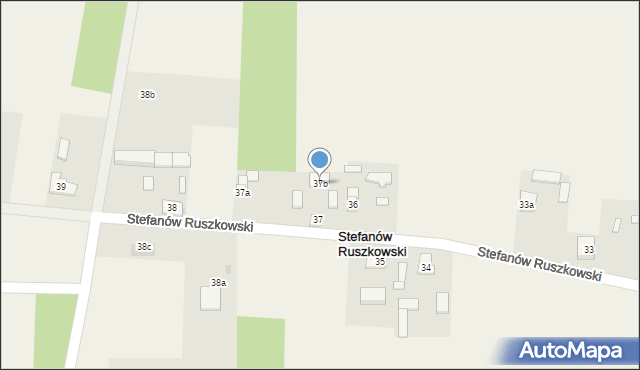 Stefanów Ruszkowski, Stefanów Ruszkowski, 37b, mapa Stefanów Ruszkowski