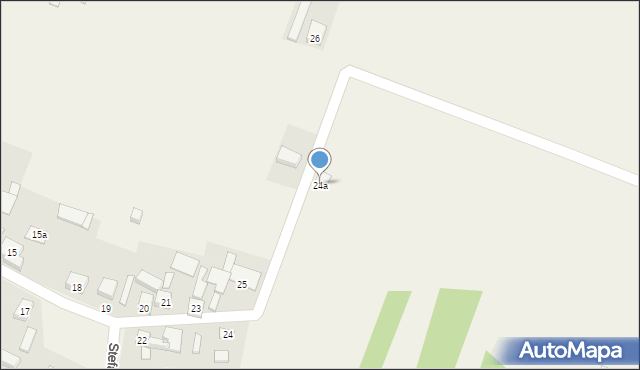 Stefanówek, Stefanówek, 24a, mapa Stefanówek