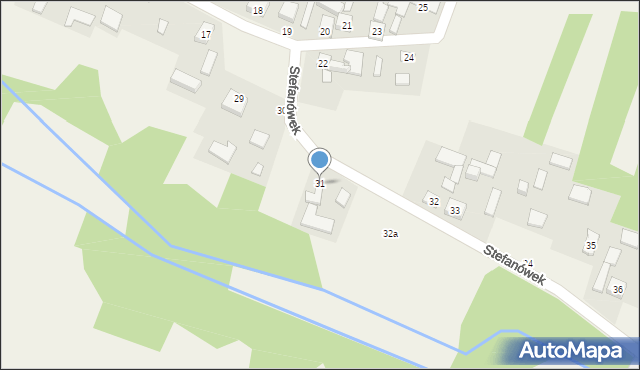 Stefanówek, Stefanówek, 31, mapa Stefanówek