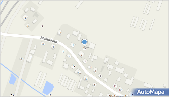 Stefanówek, Stefanówek, 3a, mapa Stefanówek
