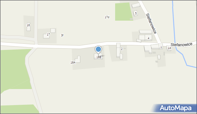 Stefanowice, Stefanowice, 18B, mapa Stefanowice