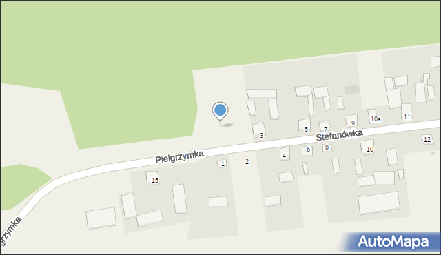 Stefanówka, Stefanówka, 1a, mapa Stefanówka