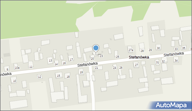Stefanówka, Stefanówka, 20A, mapa Stefanówka