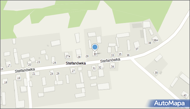 Stefanówka, Stefanówka, 30, mapa Stefanówka