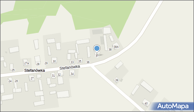 Stefanówka, Stefanówka, 37, mapa Stefanówka