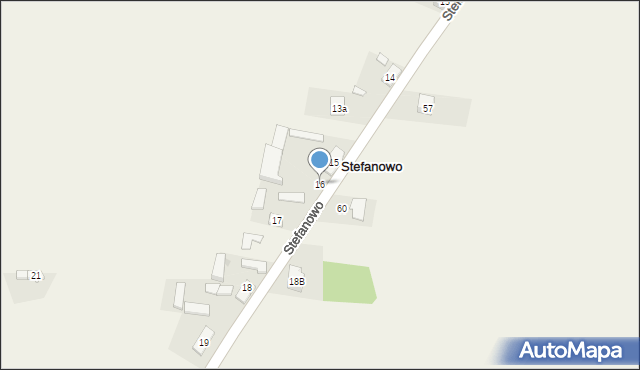 Stefanowo, Stefanowo, 16, mapa Stefanowo