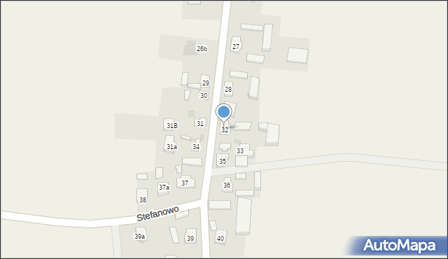 Stefanowo, Stefanowo, 32, mapa Stefanowo