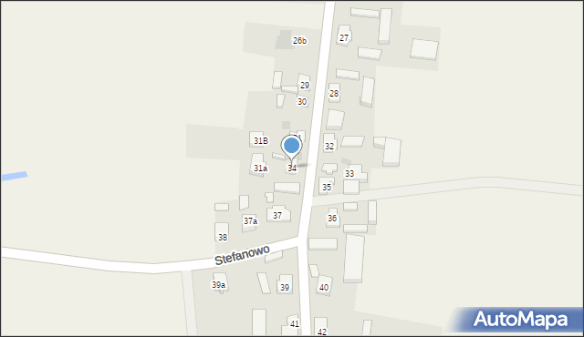 Stefanowo, Stefanowo, 34, mapa Stefanowo