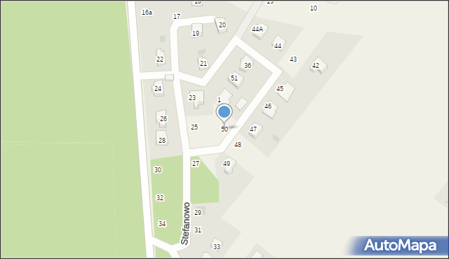 Stefanowo, Stefanowo, 50, mapa Stefanowo