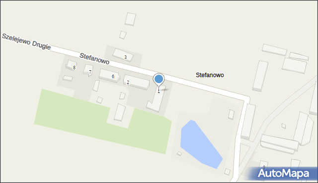 Stefanowo, Stefanowo, 1, mapa Stefanowo