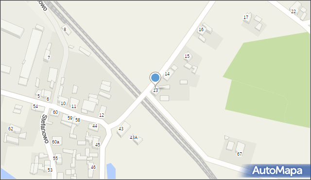 Stefanowo, Stefanowo, 13, mapa Stefanowo