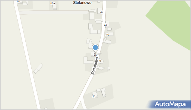 Stefanowo, Stefanowo, 51, mapa Stefanowo