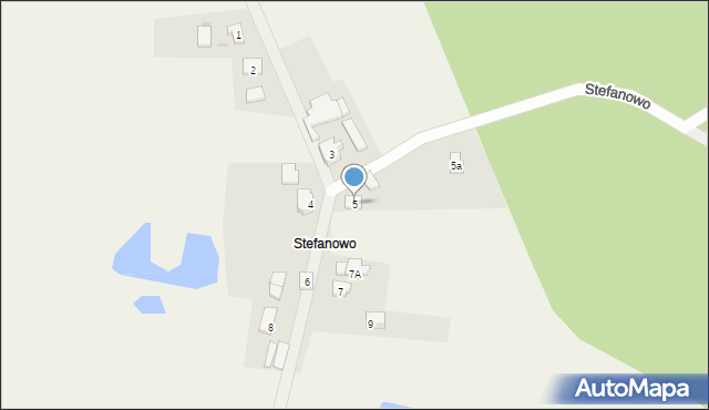 Stefanowo, Stefanowo, 5, mapa Stefanowo