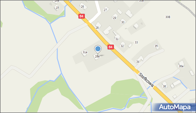 Stefkowa, Stefkowa, 38a, mapa Stefkowa
